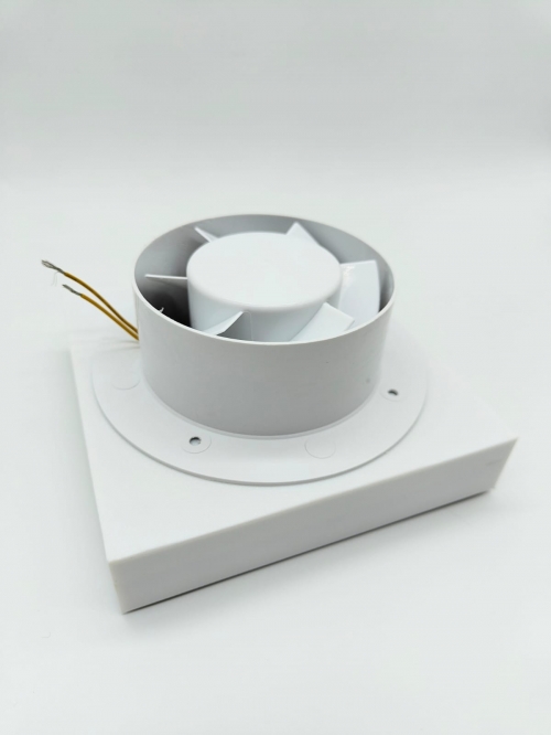 Теневой магнитный диффузор с вентилятором квадрат для натяжных потолков 150x150/100 мм